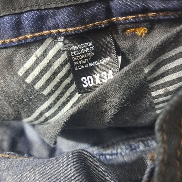 William Rast Men's Dirty Blue Button Flay Arc Denim Jeans Sz 30x34 - Picture 6 of 9